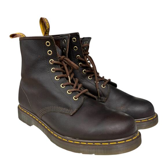 Dr Marten 1460 Bex Crazy Horse Leather Lace Up Boots Men Size 11 EU 45 - Picture 1 of 9